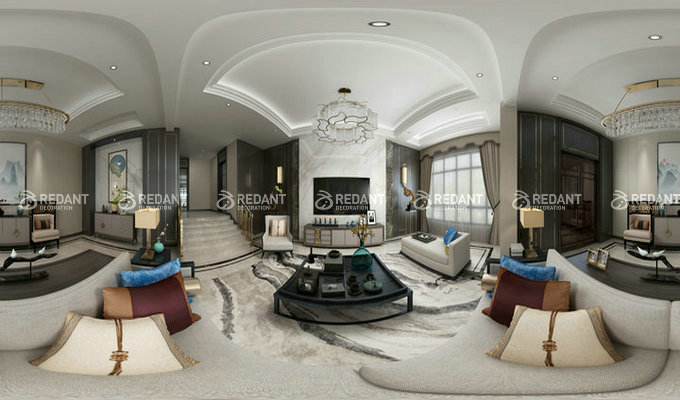 苏州别墅装修红蚂蚁装饰经典案例：赵市自建房