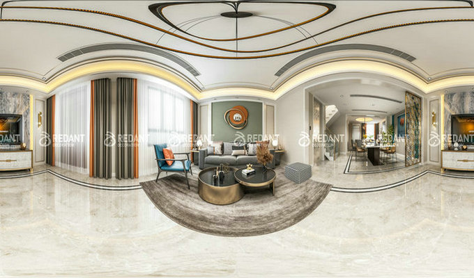 苏州别墅装修红蚂蚁装饰装修之碧堤半岛400㎡现代简约风格雅居